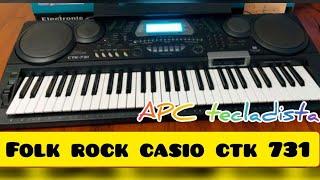 organo teclado casio ctk 731 ritmos programado folk rock adoración demostración