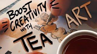 How to create relaxing ART with Tea and Coffee!