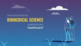 How many times has biomedical science supported your healthcare?