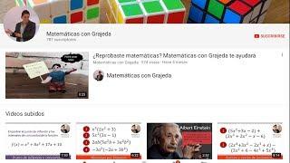 Promocional Matemáticas con Grajeda. Suscríbete