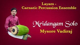 Mridangam Solo - Aadi Thala - Chatushra Nadai - Layam Ensemble - Mysore Vadiraj