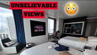 ‼️UNBELIEVABLE VIEWS | Must SEE | W Bangkok Marriott Hotel Room Tour | Bangkok Thailand #Vlogmas