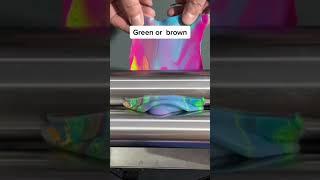 Guess the color, green or brown! by colorstar699 #guessthecolor #satisfyingvideo #color #silicone