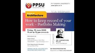 Webinar on How to keep record of your work Portfolio Making  by Dr  Harimohan Pillai