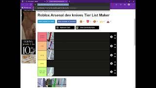 tier list yes dev knife