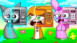 SPRUNKIS, pero son MICROONDAS! Palmita reacciona a Incredibox Sprunki Animación