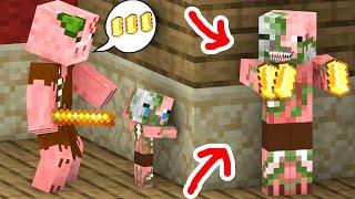 Zombie Pigman Family Life - Minecraft Animation