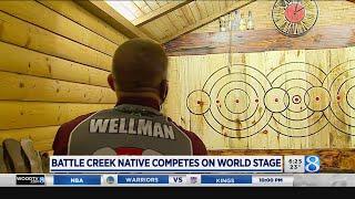 Battle Creek native competes at Axe Throwing World Championships