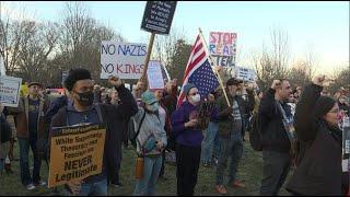 Protest outside US Capitol as Trump makes Congress address | AFP