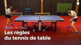 Apprendre les règles du tennis de table | Tennis de Table