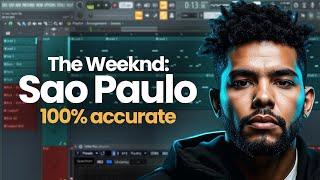 How "Sao Paulo" by Weeknd was Made (FLP | FL - Studio Remake)