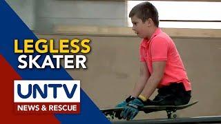 NO LIMITS: Legless 10-year-old skater goes viral