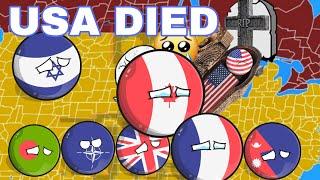 countries Reaction if USA Died  #countryballs #mapper #maps