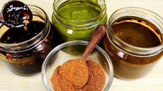 How to make Street Style 3 Secret Chat Chutney Recipes & Magic Masala Recipe for Any Chaat Recipe