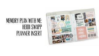 Memory Plan With Me: Heidi Swapp Planner + Stop the Blur Memory Planner Kits