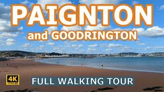 PAIGNTON | DEVON | ENGLAND | 4K | Walking Tour | Beach Railway and Town