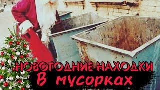 НОВОГОДНИЕ НАХОДКИ В МУСОРКАХ.ЧТО МОЖНО НАЙТИ НА ПОМОЙКАХ БОЛЬШОГО ГОРОДА #dumpsterdiving#конкурент