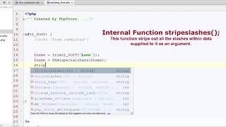 PHP Day 7 sanitizing form data