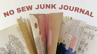 How to Make a NO SEW Junk Journal  Step-by-step accordion journal tutorial for beginners