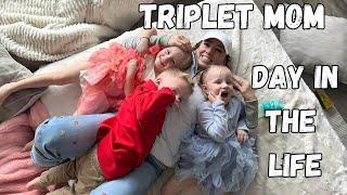 Triplet Mom |  Day in my life with TRIPLETS!