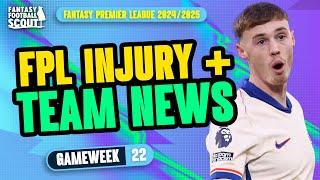 IS PALMER INJURED?!  | FPL TEAM NEWS GW22! | Fantasy Premier League Tips 2024/25