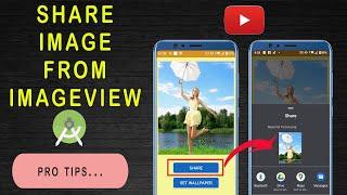 How to implement share button to share image from Android App | Share image from Imageview