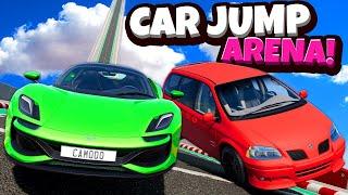 Jumping The FASTEST CARS in The NEW Car Jump Arena 2023 in BeamNG Drive Mods!