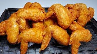 Easy Battered Fried Chicken Wings| full recipe