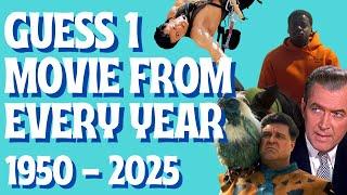 Guess One Movie from Every Year Picture Quiz | 1950 - 2025 | Test Your Film Knowledge (75 Questions)
