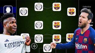 REAL MADRID X BARCELONA!  ALL TIME BEST EL CLASICO SQUAD!! EFOOTBALL 2024 MOBILE