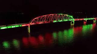 Norbert F. Beckey Bridge | Christmas Light Show 2023