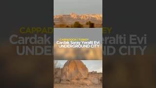 TURKEY : Cappadocia | Cardak Saray Yeralti Evi Underground City