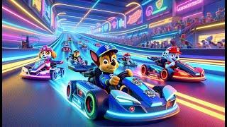 Paw Patrol Ultimate Rescue | Chase Becomes F1 Racer!? Don't Give Up?! Very Funny Story | Raiinbow 3