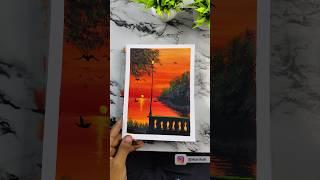 sunset painting ️#art #painting #acrylic #artist @MyArtShine @wowartpainting @Joonyart