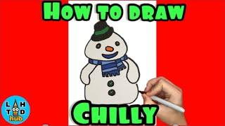 How to Draw Chilly the Snowman from Doc McStuffins