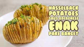 Resep Hasselback Potatoes Olahan Kentang Dengan Saus Bolognese