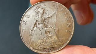 1920 United Kingdom 1 Penny Coin • Values, Information, Mintage, History, and More