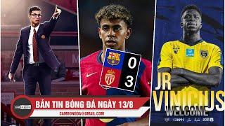 BẢN TIN 13/8 | CR7 SẼ TRỞ THÀNH HLV VĨ ĐẠI; BARCA THẢM BẠI TRƯỚC MONACO; VINICIUS CÂN NHẮC ĐẾN Ả RẬP