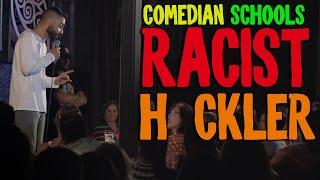 COMEDIAN SCHOOLS RACIST HECKLER