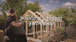 building the greenhouse of our dreams ‍ silent vlog no talking GER Subs