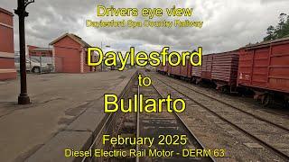 Drivers eye view, Daylesford to Bullarto, DERM, Feb 2025