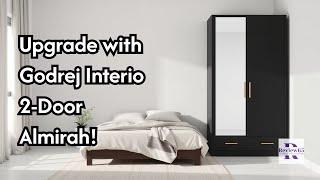 Godrej interio slimline 2 door almirah with locker | 2 door steel almirah with locker price