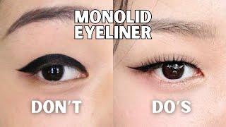 DO'S AND DON'T FOR ASIAN MONOLID/HOODED EYELINER | TIPS & HACKS