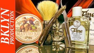 An unexpected shave: Wade Butcher Straight Razor Abbate Y La Mantia Matteo 9/11 Soap Omega Fine 