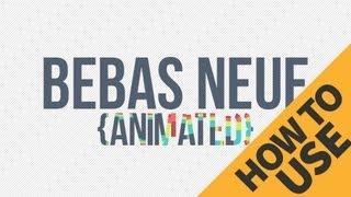How to use 5 Colour Animated font from ECAbrams - Adobe After Effects tutorial