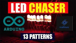 LED chaser Arduino | Arduino tutoriol | DIY | tricalNtronic