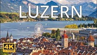 Lucerne ( Luzern ) , Switzerland | 4K Drone Footage