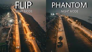 DJI FLIP VS DJI PHANTOM 3 | NIGHT MODE | Camera Test