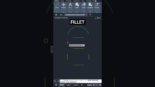 FILLET COMMAND IN AUTOCAD -2D MODELING