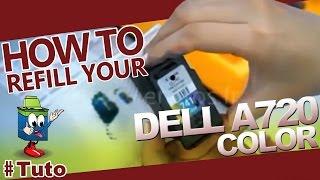 Dell A720 Color Cartridge : How To Refill The cartridge